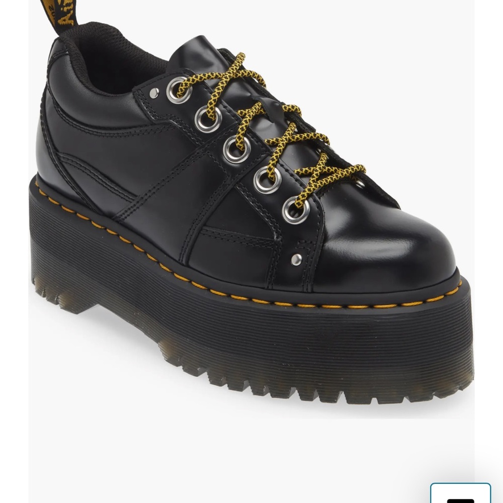 Dr. Martens Black Platform Oxford Shoes